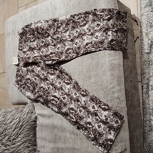 Boston Proper Animal Print Capri Pants